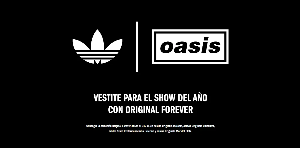 Adidas Originals x Oasis Campaign Hero View